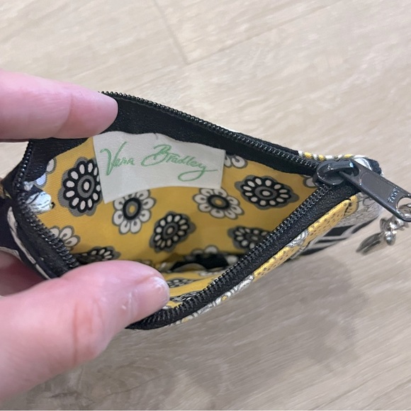 Vera Bradley Clip Zip ID Pouch in Yellow Bird - Picture 3 of 3